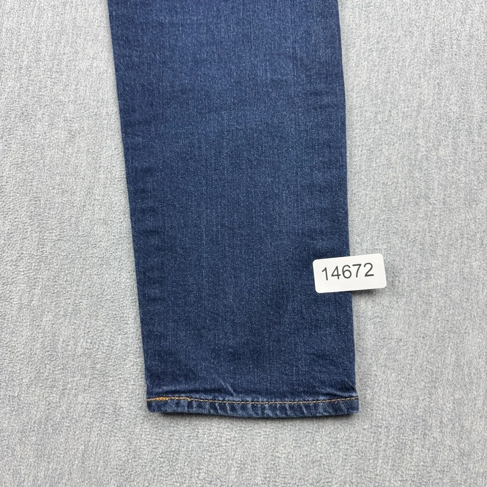 Levis Jeans Mens 34‎ Dark Blue 512 Wash Denim Slim Taper Premium Zip Fly Classic